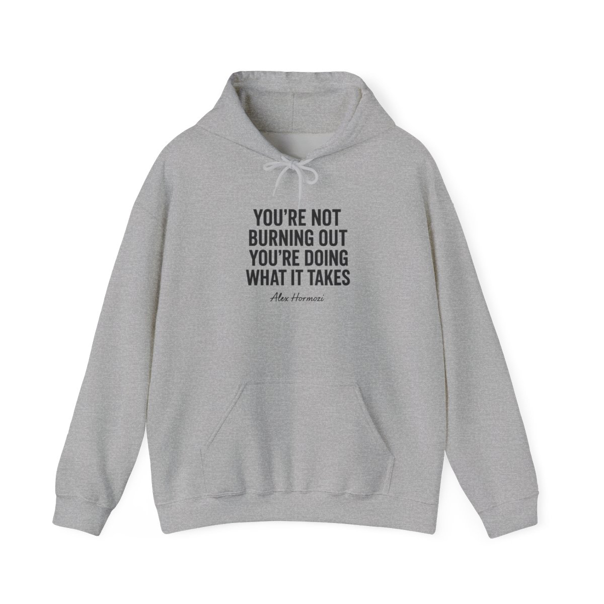 Alex Hormozi Burnout Hustle Quote Hoodie — official Alex Hormozi Hoodies