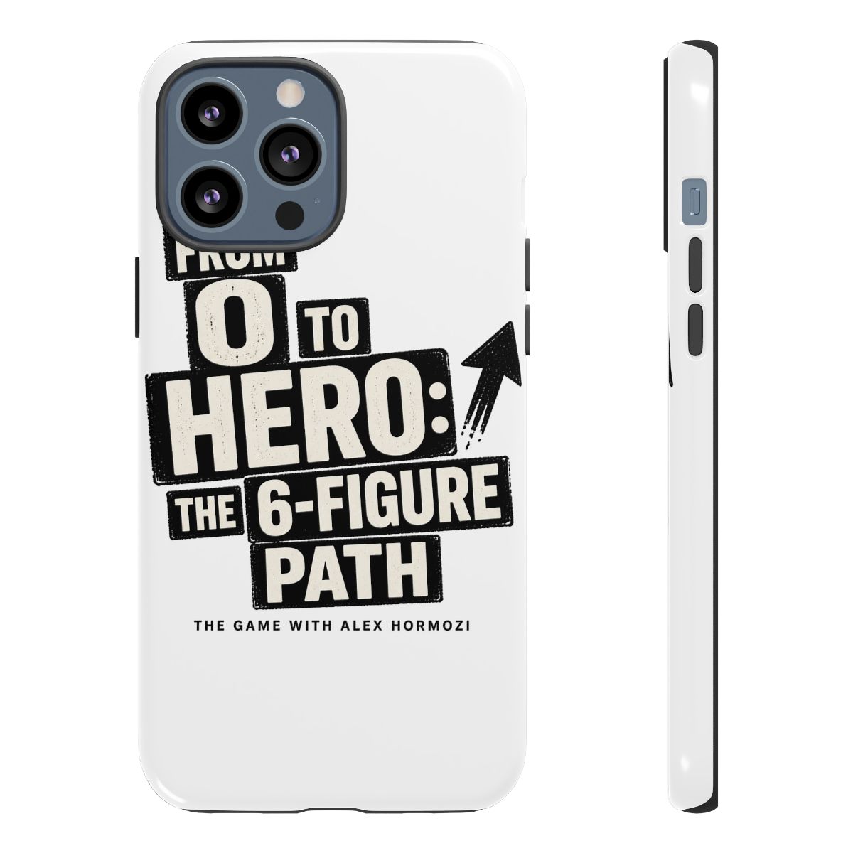 Alex Hormozi "From 0 to Hero: The 6-Figure Path" Phone Case - alternate angle 2, merchandise