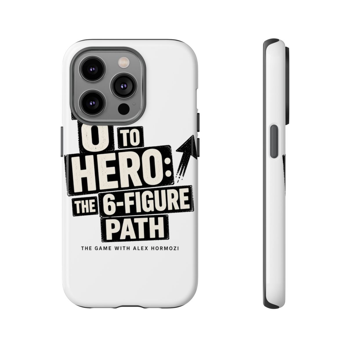 Alex Hormozi "From 0 to Hero: The 6-Figure Path" Phone Case - alternate angle 4, merchandise