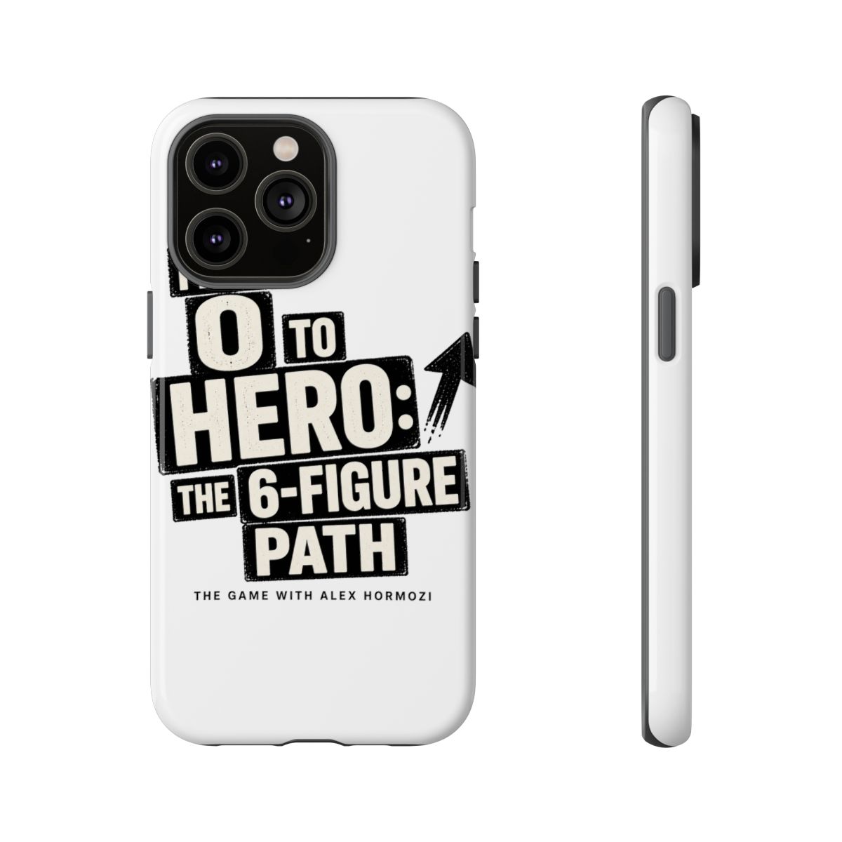 Alex Hormozi "From 0 to Hero: The 6-Figure Path" Phone Case - alternate angle 5, merchandise